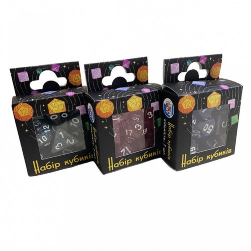 Набор кубиков - Glitter 7 Dice Set (в ассортименте)